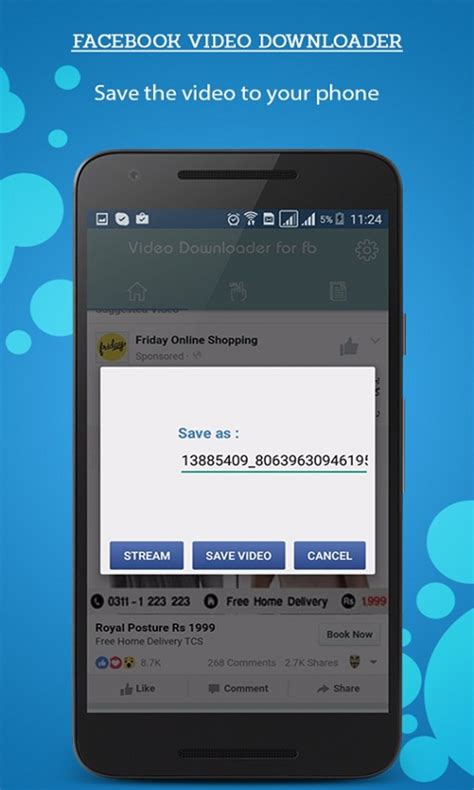 The app comes with a very user-friendly interface that enables easy and. . Facebook video downloader android